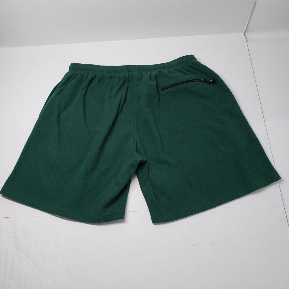 Vintage Outersport Fleece Shorts Womens XL Green Sweatshorts High Waisted Cozy - Picture 16 of 16